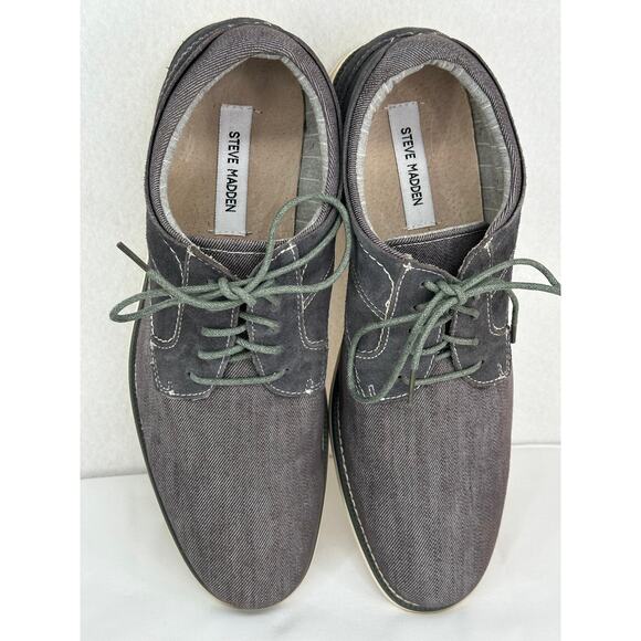 Steve Madden NWOT Gray Stoker Derby Leather Upper Rubber Outsole 11 - Picture 5 of 8